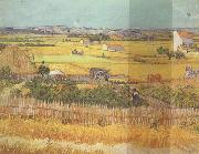 Vincent Van Gogh Havest at La Crau,wtih Mountmajour in the Background (nn04) oil painting reproduction